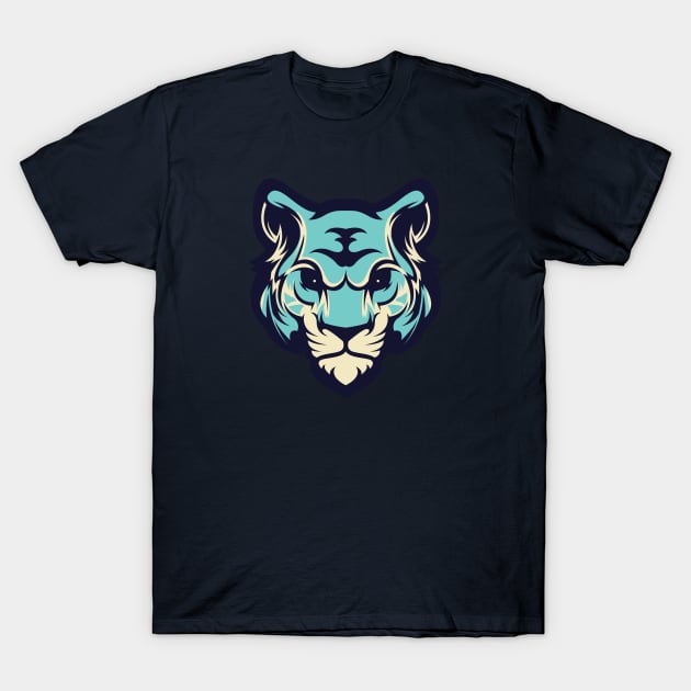 Blue Tiger T-Shirt by Kunstlerstudio